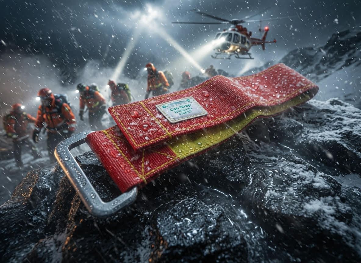 CAS-Straps in a mountain rescue